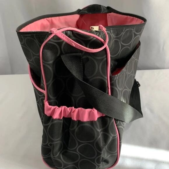 Carter's Diaper Bag Adjustable Shoulder Strap Zip Close Many Compartments - Picture 4 of 10